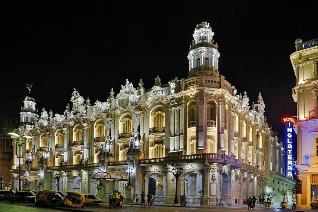The GRAND TEATRO DE HABANA is one of the landmarks along the PASEO DE MARTI (PRADO) in HAVANA CUBA. - Architecture photography by Eagle Visions Photography