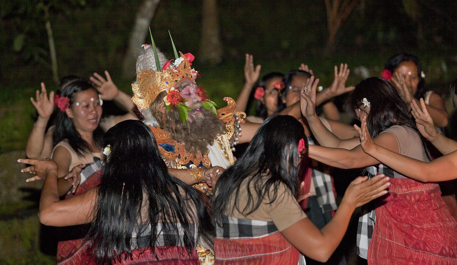 The JUNUNGAN village is the only female KECAK SRIKANDHI (RAMAYANA MONKEY CHANT) DANCE TROUPE - UBUD, BALI