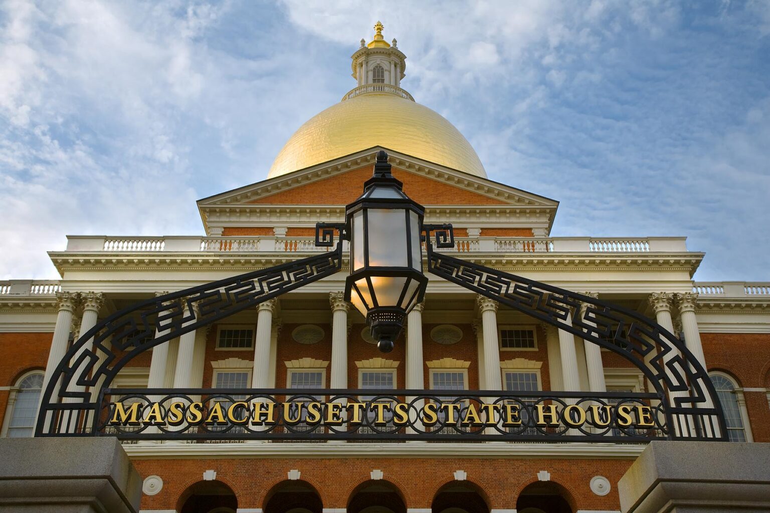 Located on BEACON HILL, the MASSACHUSETTS STATE HOUSE contains the legislature and Governors residence - BOSTON, MASSACHUSETTS