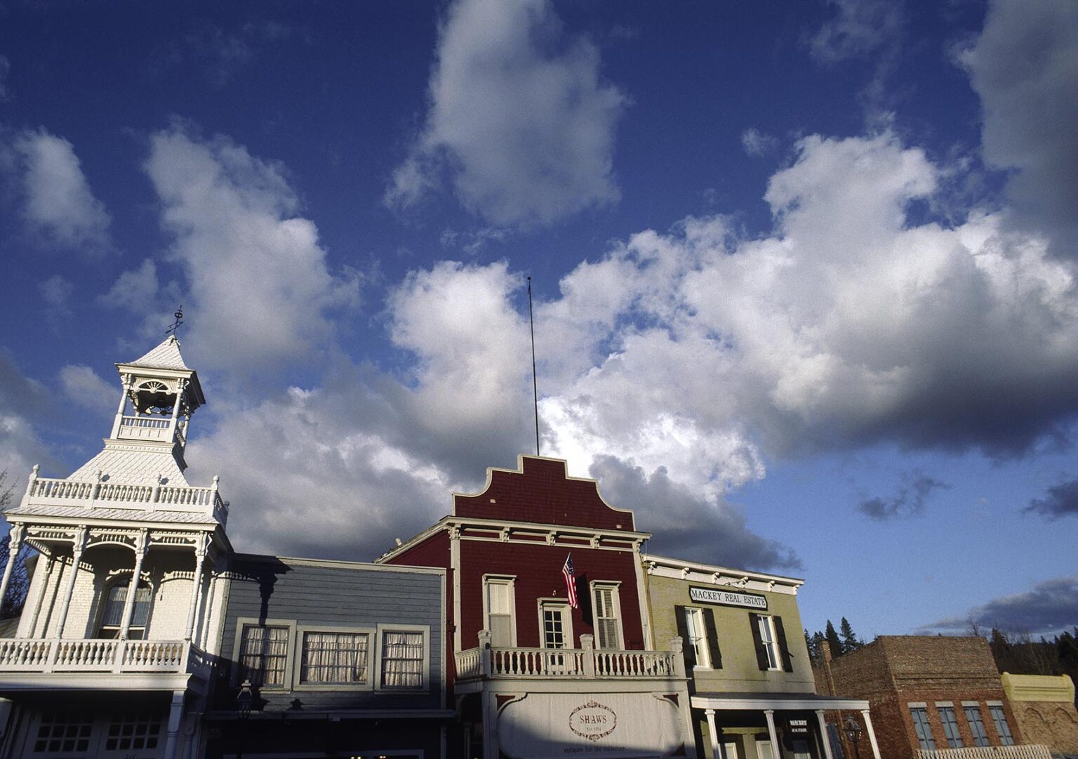 Historical NEVADA CITY was once a mining town in California's GOLD RUSH days