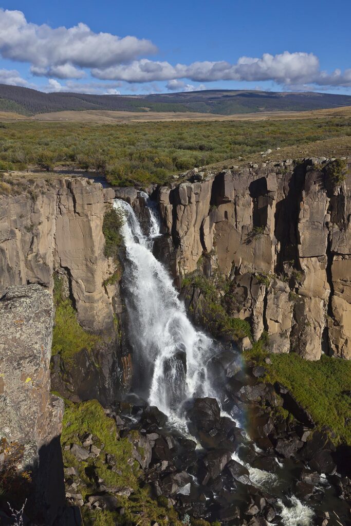 NORTH CLEAR CREEK FALLS  near the San Juan Mountains - SOUTHERN COLORADO