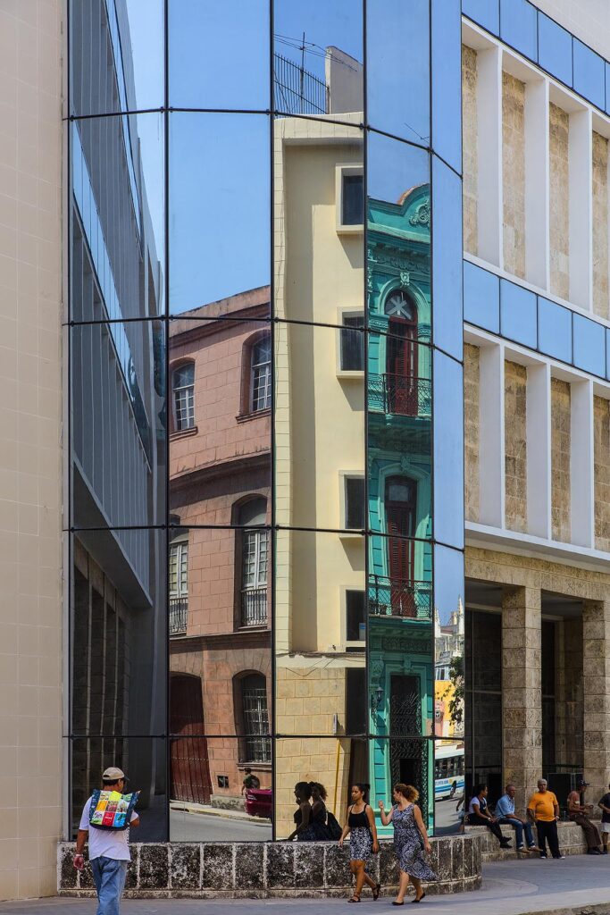 The exterior of the  NATIONAL MUSEUM BELLES DE ARTES CUBANO - HAVANA, CUBA