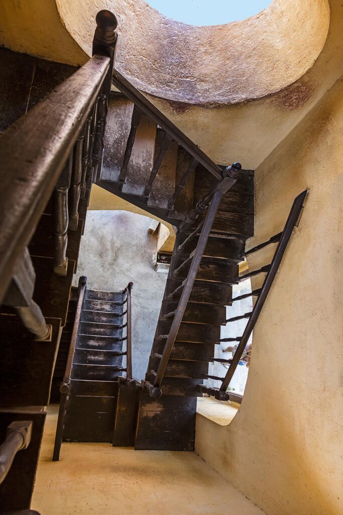 Stairway in the bell tower in the CONVENT DE SAN FRANCISCO ASIS now the MUSEO NACIONAL DE LA LUCHA CONTRA BANDIDOS - TRINIDAD, CUBA