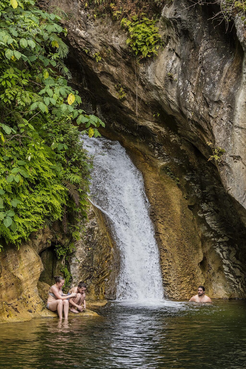 SWIMMING HOLE below the waterfall of SALTO DE CABURNI located the TOPES DE COLLANTES in the mountains of SIERRA DEL ESCAMBRAY - CUBA