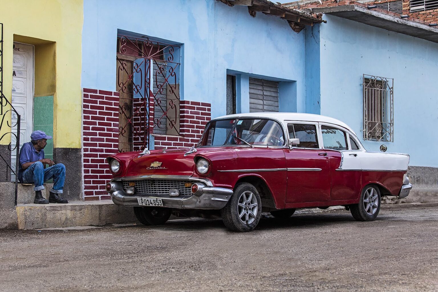 CLASSIC AMERICAN CARS are part of the charm of TRINIDAD, CUBA