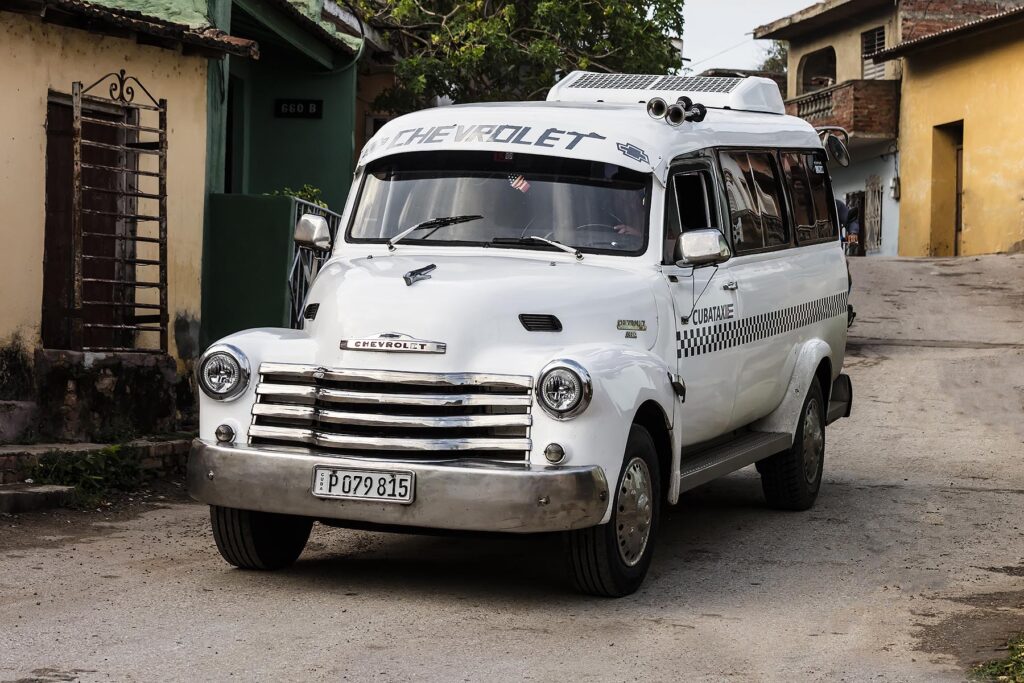 CLASSIC AMERICAN CARS are part of the charm of TRINIDAD, CUBA