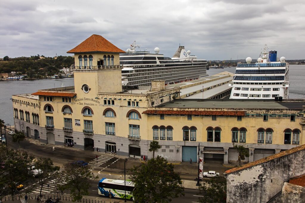 The TERMINAL SIERRA MAESTRA SAN FRANCISCO along the waterfront in Vieja Habana - HAVANA, CUBA