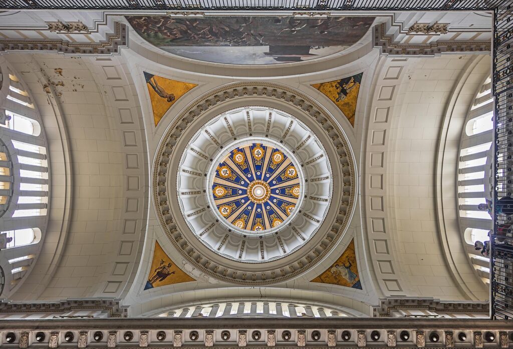 Interior dome of the MUSEO DE LA REVOLUCION - HAVANA, CUBA