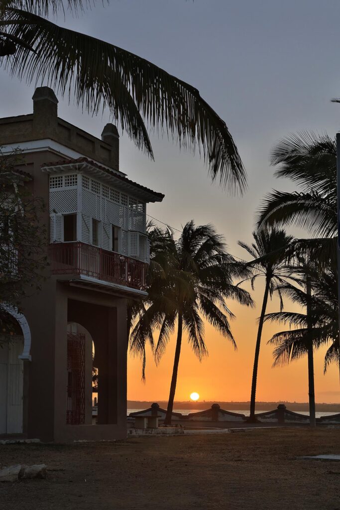 One of the many fancy mansions in the PUNTA GORDA section of the French Provinical town - CIENFUEGOS, CUBA