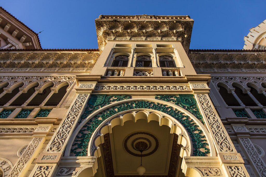 The PALACIO DE VALLE is a beautiful example of Moorish architecture near the end of the PUNTA GORDA peninsula - CIENFUEGOS, CUBA