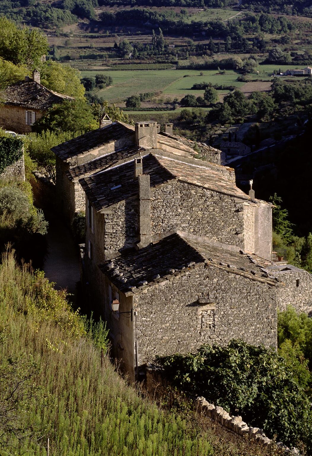 Stone houses and agricultural land of GORDES  - PROVENCE, FRANCE