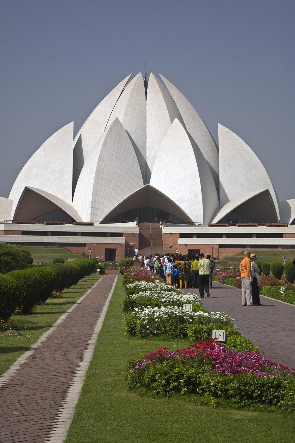 THE BAHAI HOUSE OF WORSHIP known as the LOTUS TEMPLE was completed in 1986 -  NEW DELHI, INDIA