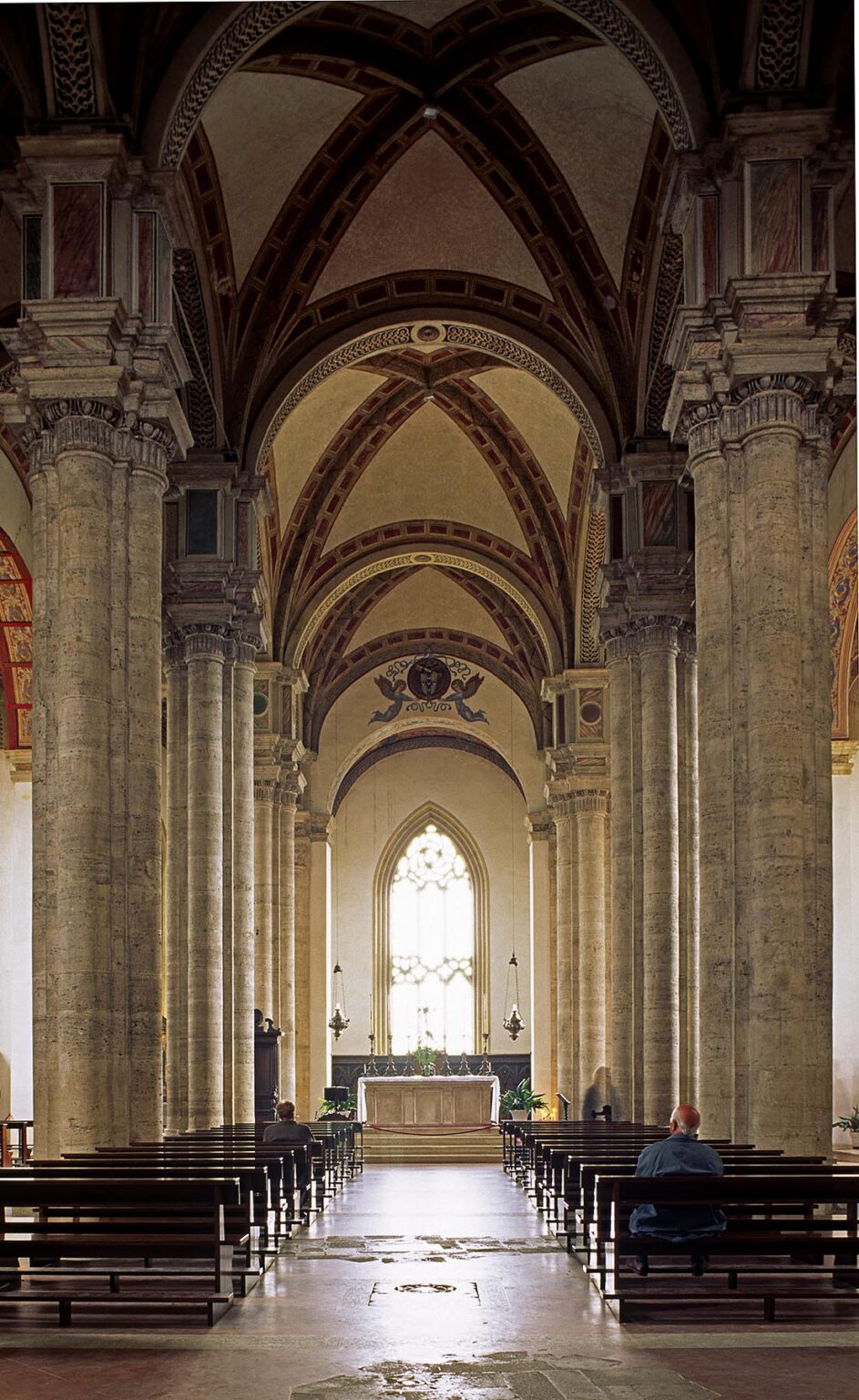 Interior of the CATHEDRAL in the RENAISSANCE town of  PIENZA -  TUSCANY, ITALY
