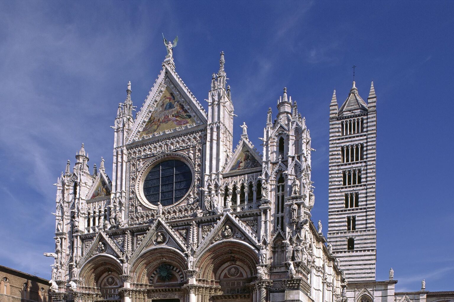 SIENA'S CATHEDRAL (Duomo) is the earliest of the TUSCAN GOTHIC Churches with construction starting in 1196 - TUSCANY, ITALY