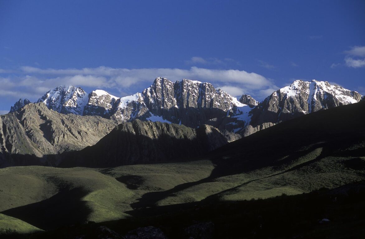 The magnificent Puborgang Mountains in Dabpa county, Kham - Sichuan Province, China, (Tibet)