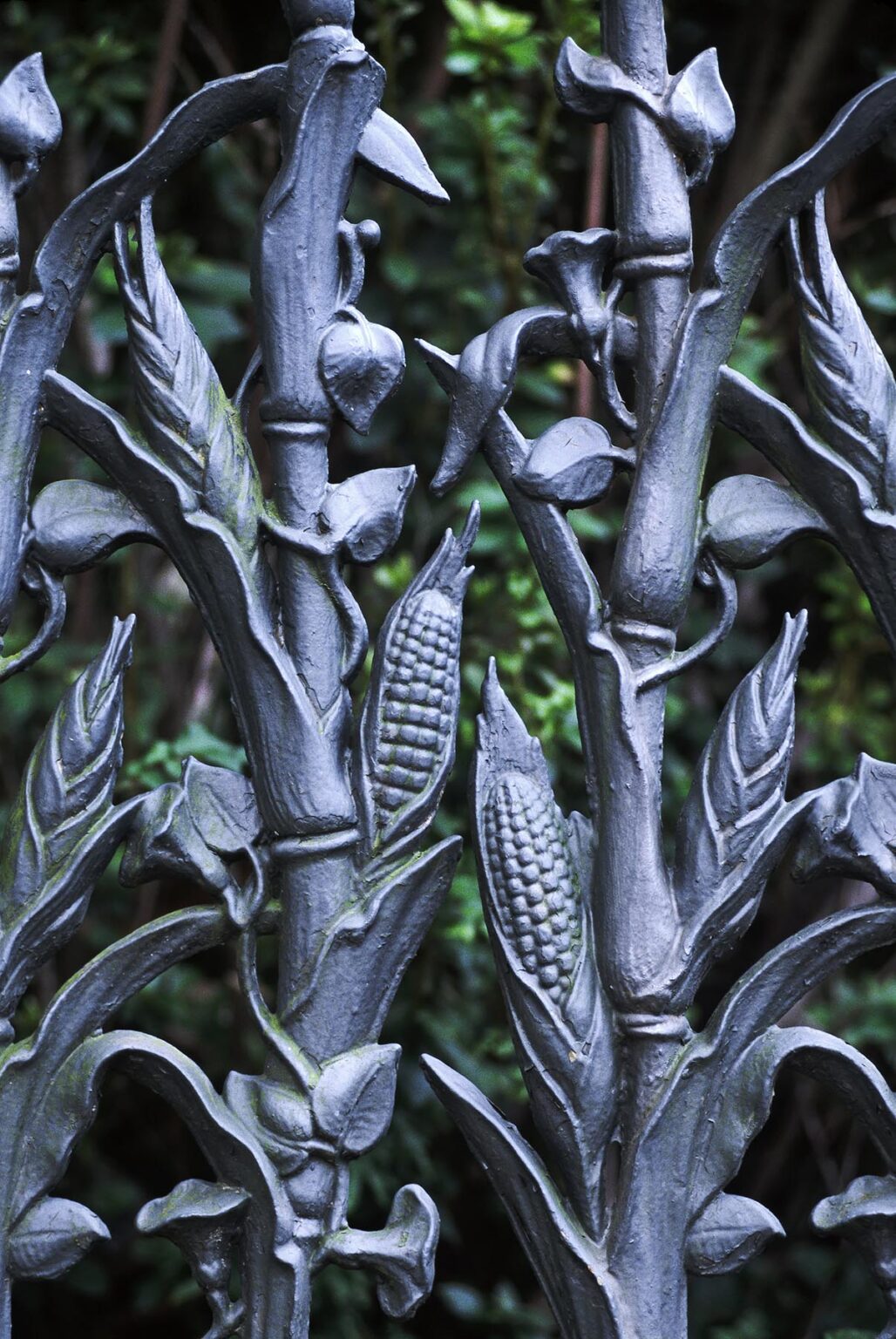 The famous CORNSTALK FENCE of COLONEL SHORT'S VILLA in the GARDEN DISTRICT of NEW ORLEANS