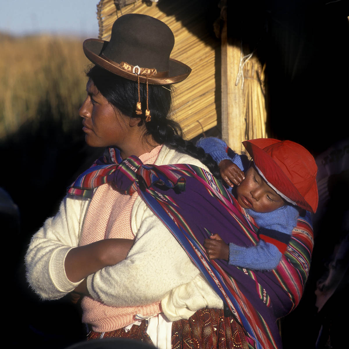 Mother and Child Near Puno, PERU