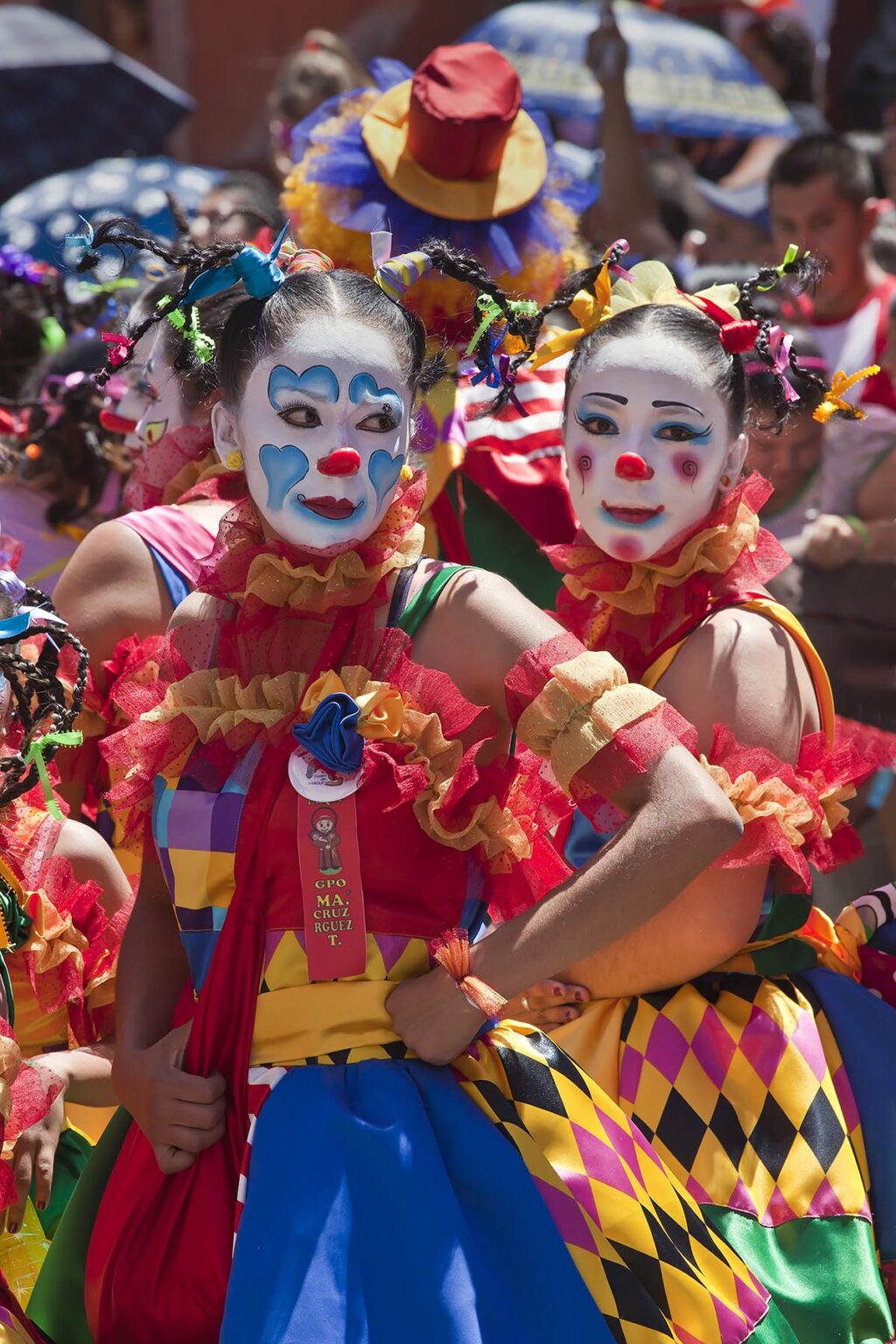 Mexicans dress in costumes and participate the DIA DE LOS LOCOS (DAY OF THE CRAZIES) PARADE - SAN MIGUEL DE ALLENDE,  GUANAJUATO, MEXICO