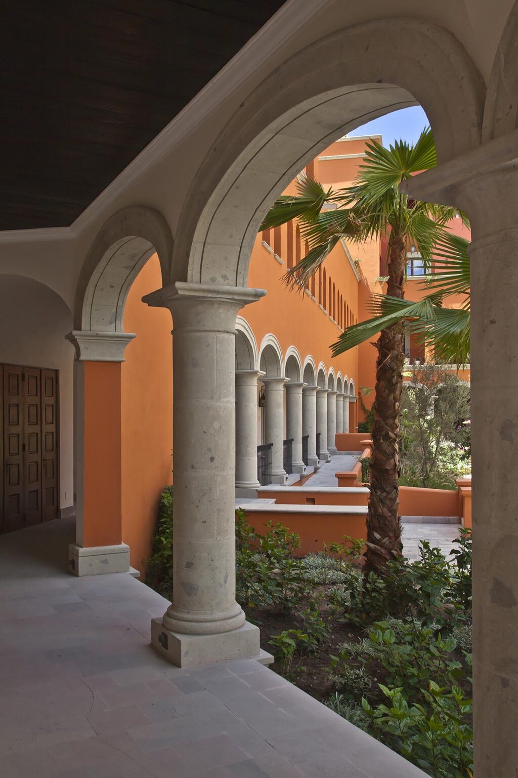Exterior and grounds of the recently built ROSEWOOD HOTEL - SAN MIGUEL DE ALLENDE,  GUANAJUATO, MEXICO