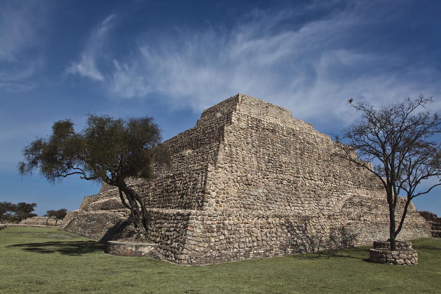 The main pyramid at the CANADA DE LA VIRGEN pre-Columbian archeological site - SAN MIGUEL DE ALLENDE, MEXICO