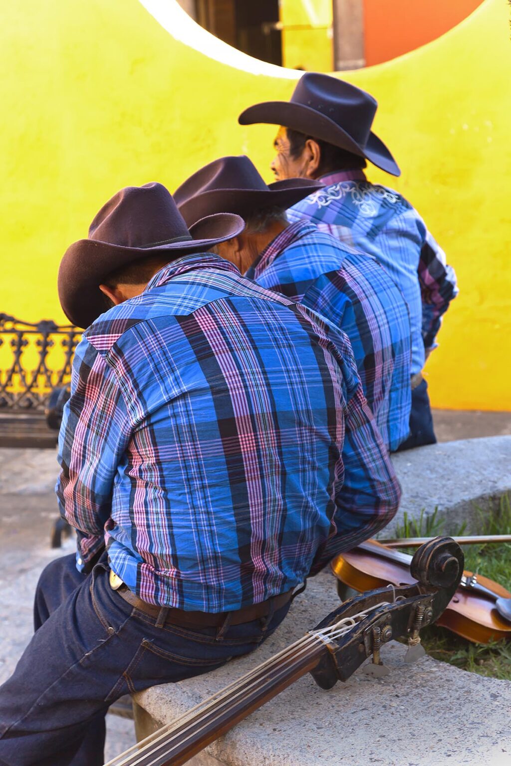 COWBOY musicians play traditional songs for a few pesos - SAN MIGUEL DE ALLENDE, MEXICO