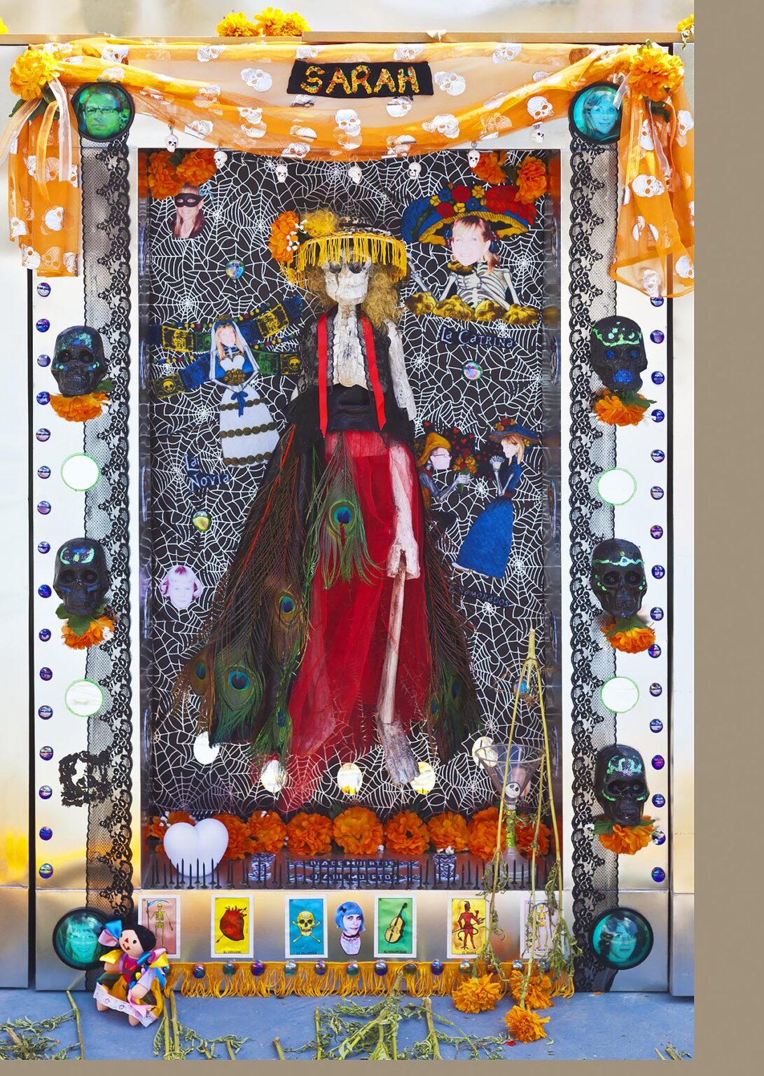 A panel of the PYRAMID OF DEATH, a public altar created by the CALACAS artists for DAY OF THE DEAD 2014 -  SAN MIGUEL DE ALLENDE, MEXICO