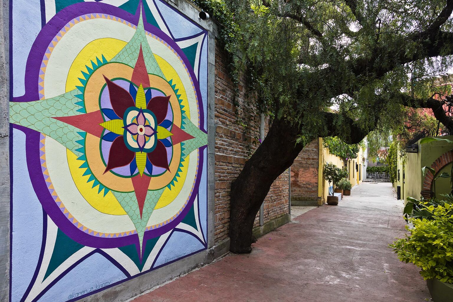 Murals are a part of the local art scene - SAN MIGUEL DE ALLENDE, MEXICO