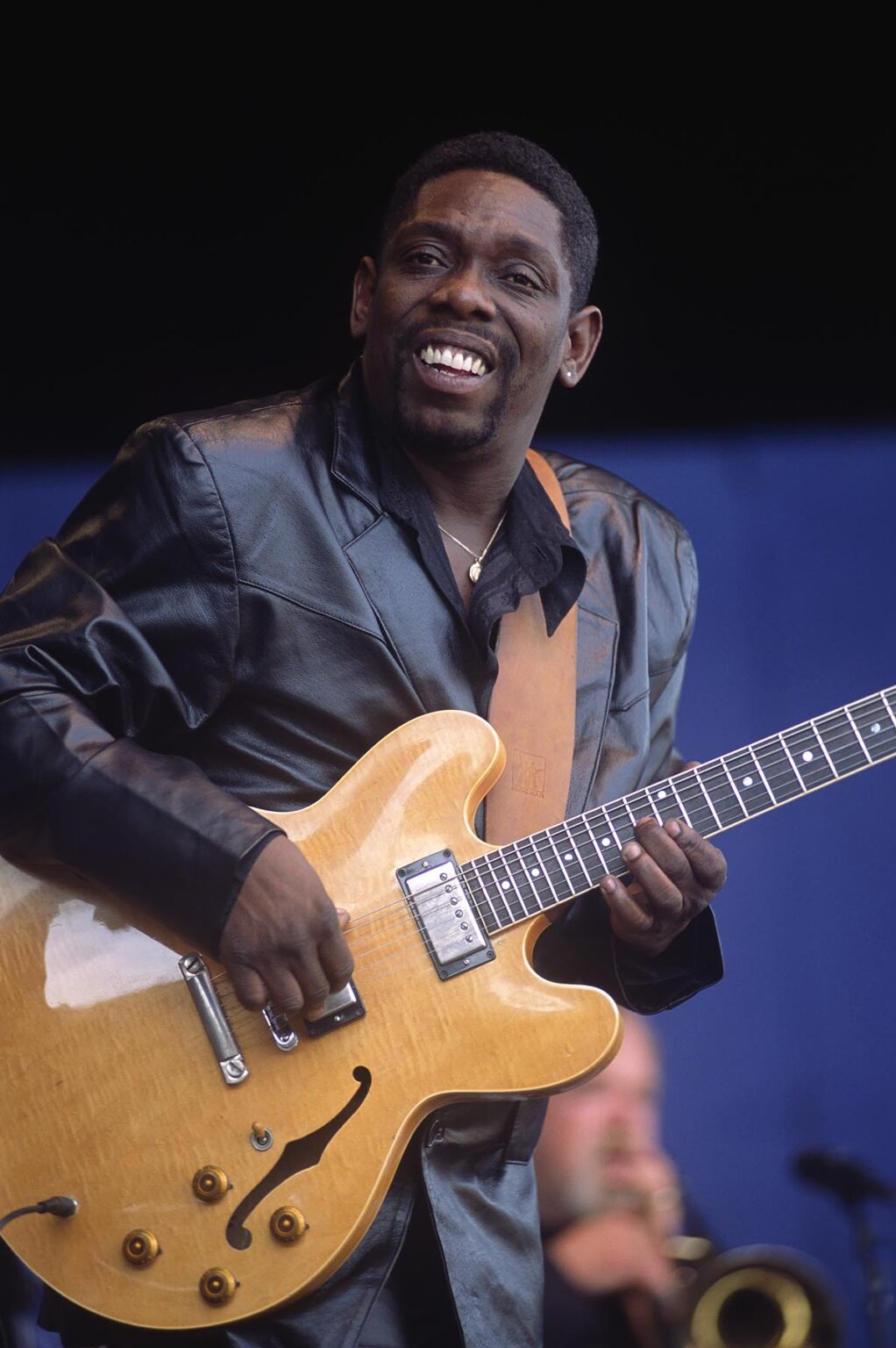 LUCKY PETERSON electrifies the crowd with his lead guitar and vocals at the MONTEREY JAZZ FESTIVAL