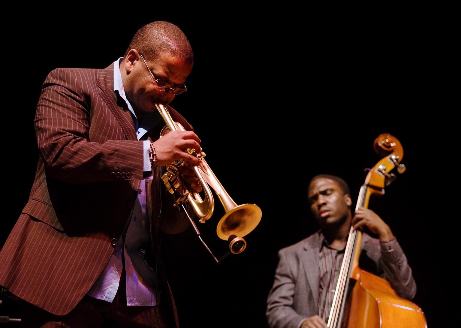 TERENCE BLANCHARD on TRUMPET performs with DERRICK HODGE at the NEW GENERATION JAZZ FESTIVAL - MONTEREY, CALIFORNIA