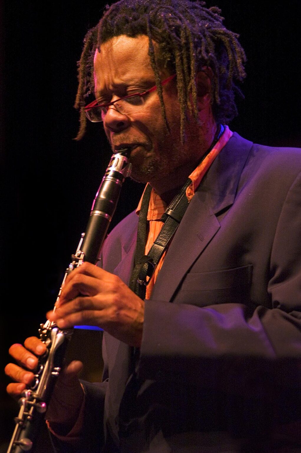 DON BYRON plays the clarinet at the MONTEREY JAZZ FESTIVAL - CALIFORNIA