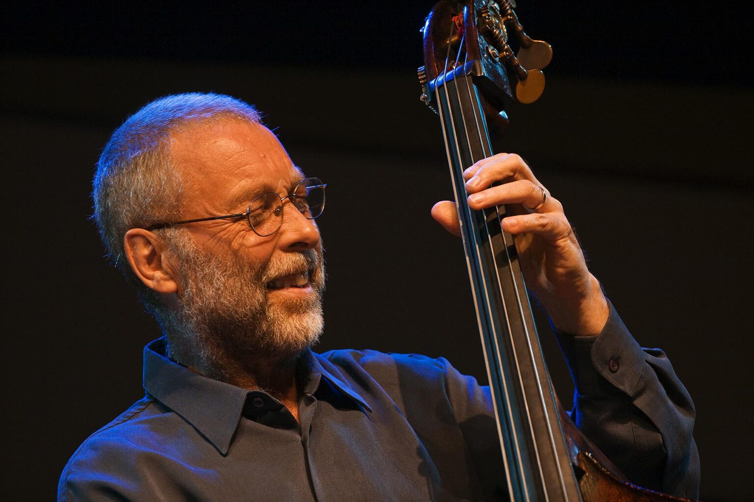 DAVE HOLLAND plays the base during the 50th anniversary MONTEREY JAZZ FESTIVAL - MONTEREY, CALIFORNIA