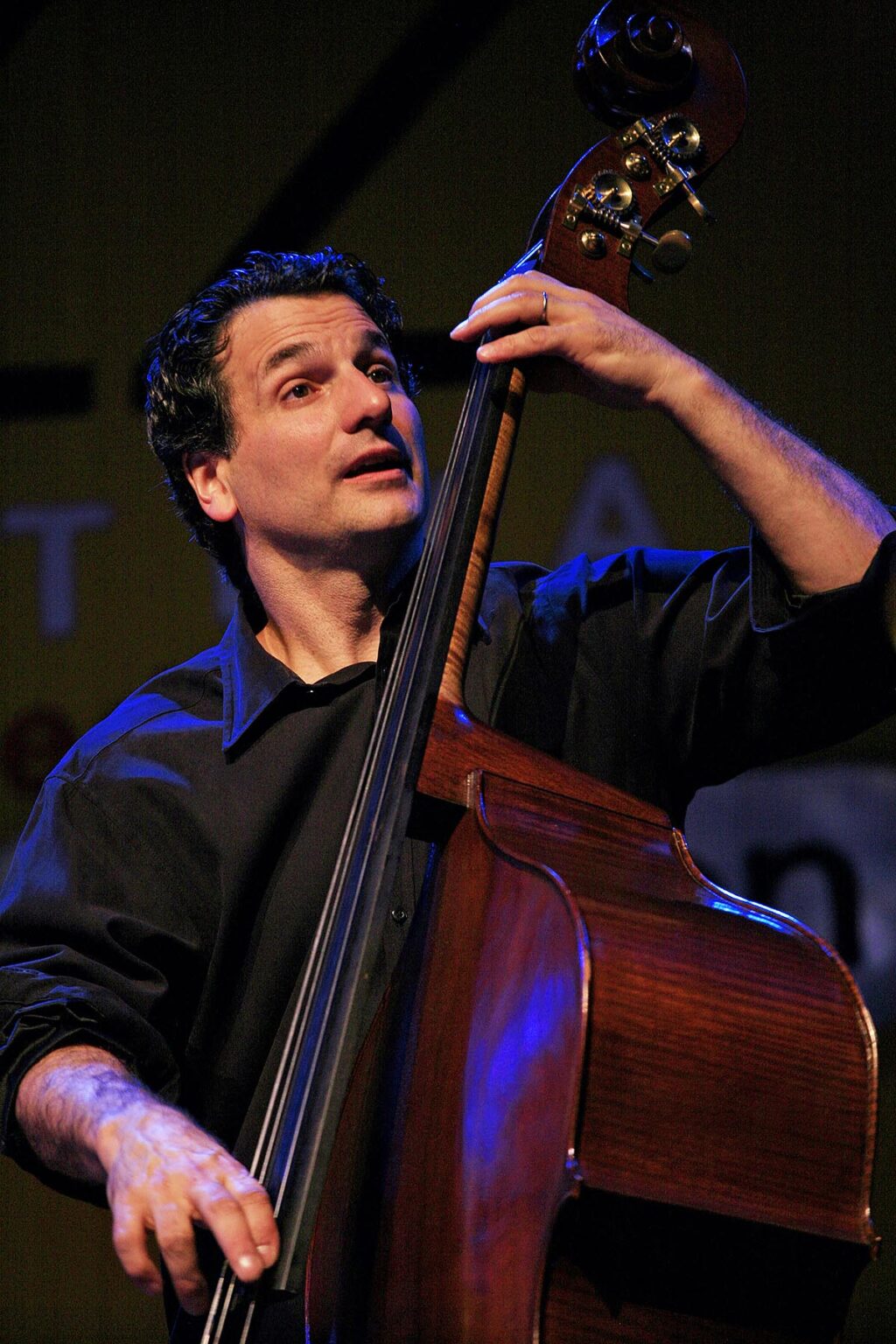 JOHN PATITUCCI plays stand up base with his trio at the 2009 MONTEREY JAZZ FESTIVAL - CALIFORNIA