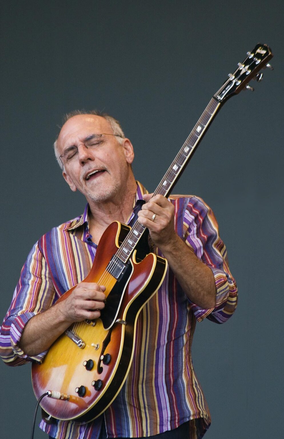 LARRY CARLTON plays guitar with the SAPPHIRE BLUES BAND at the MONTEREY JAZZ FESTIVAL