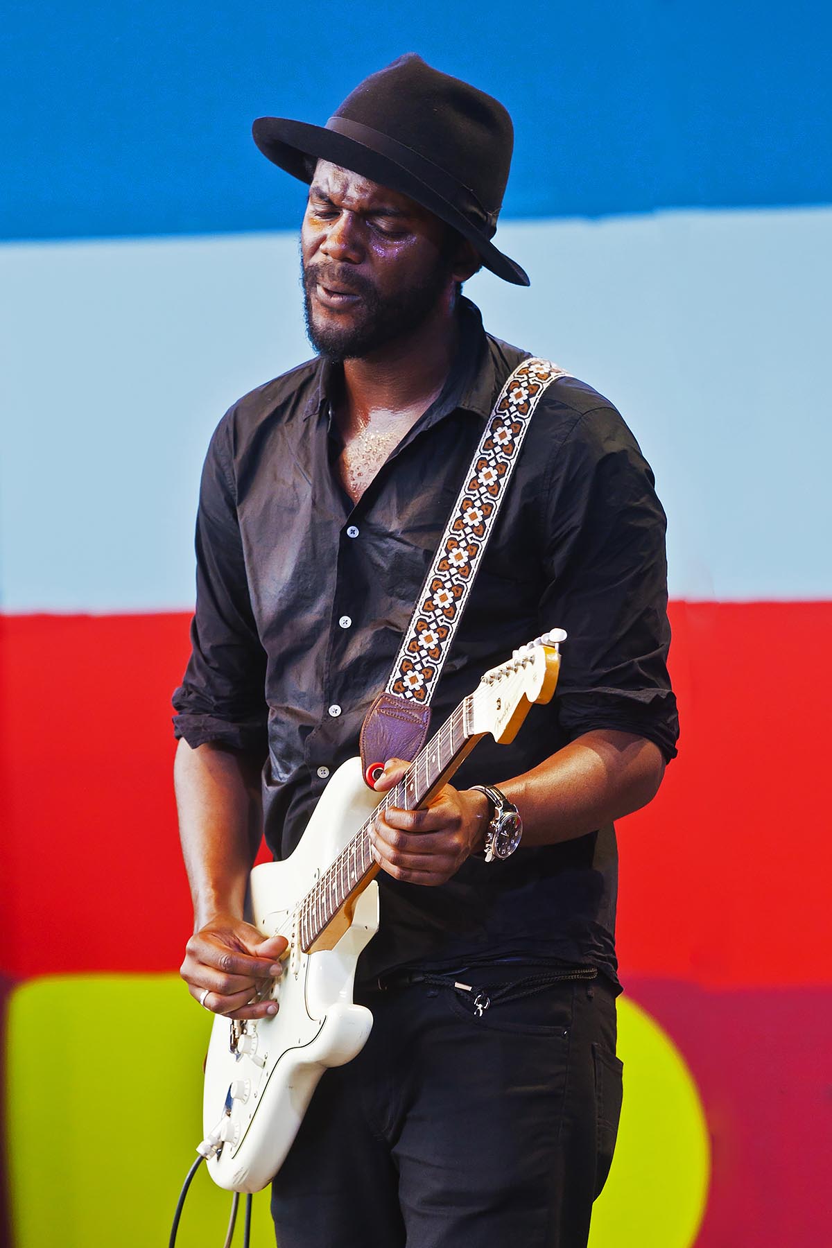 GARY CLARK JR. preforms on the main stage at the MONTEREY JAZZ FESTIVAL