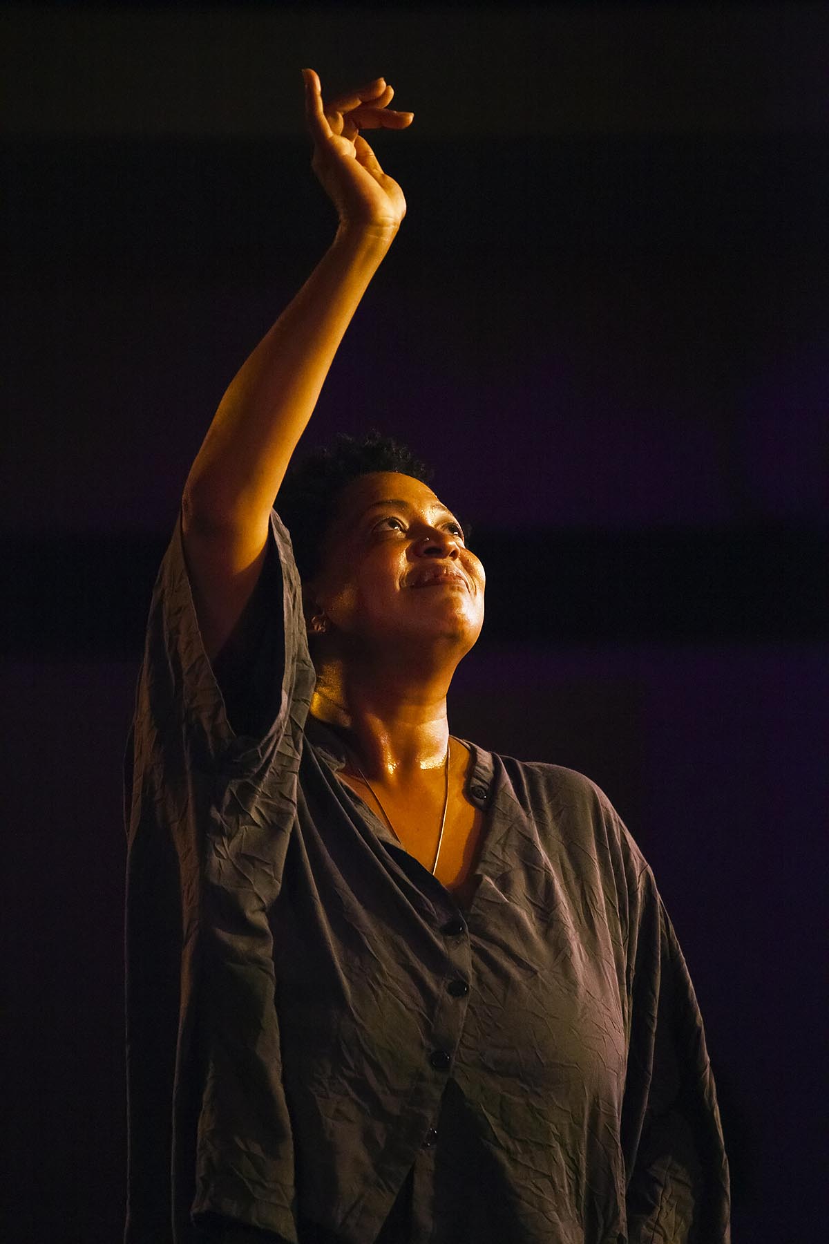 LISA FISCHER sings with GRAND BATON in the Night Club at the MONTERY JAZZ FESTIVA