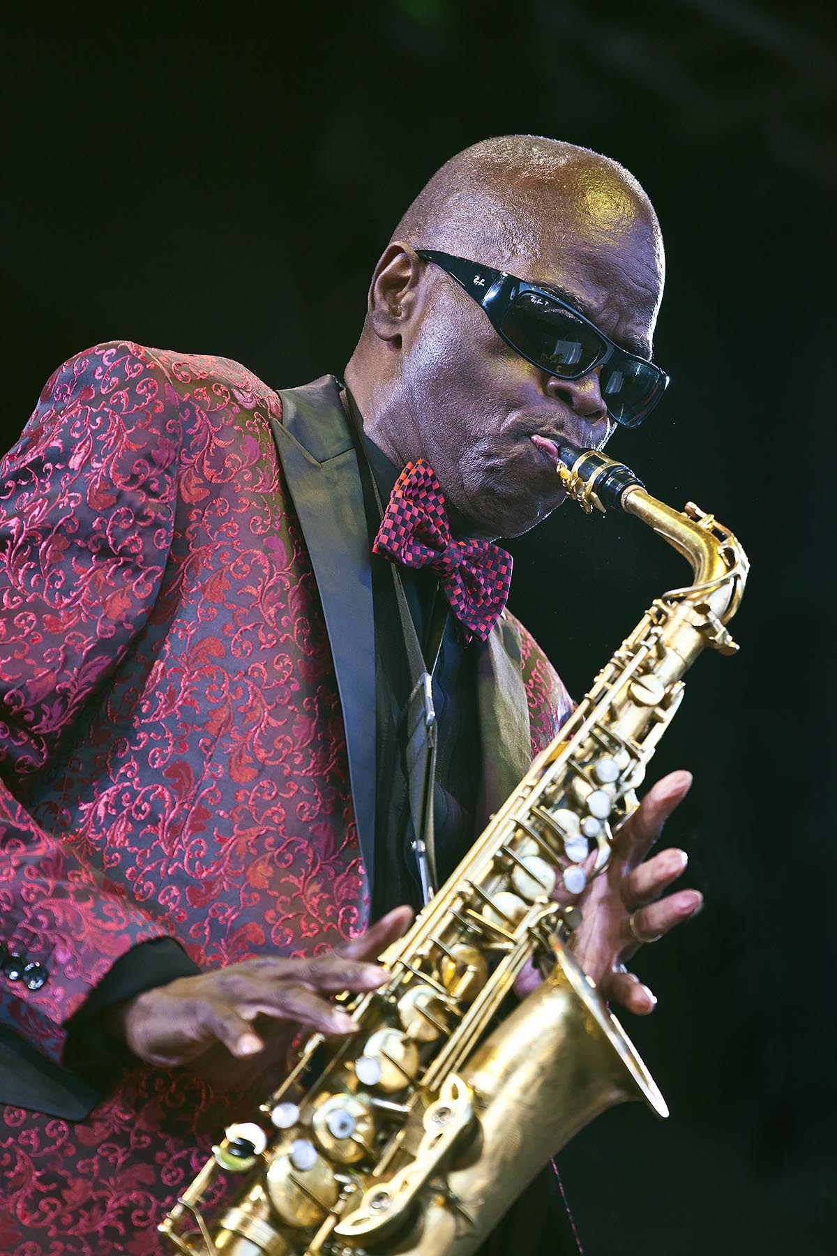 MACEO PARKER plays saxophone with the RAY CHARLES ORCHESTRA during the 59th MONTEEY JAZZ FESTIVAL - CALIFORNIA