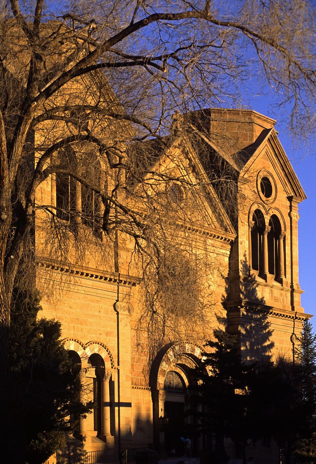 SAINT FRANCIS CATHEDRAL is in the heart of downtown SANTA FE two blocks off of the main plaza - NEW MEXICO