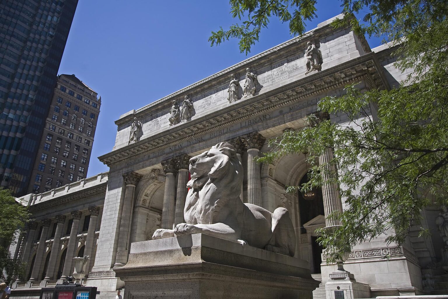 Sculptor EDWARD CLARK POTTER'S LIBRARY LIONS - NEW YORK CITY PUBLIC LIBRARY