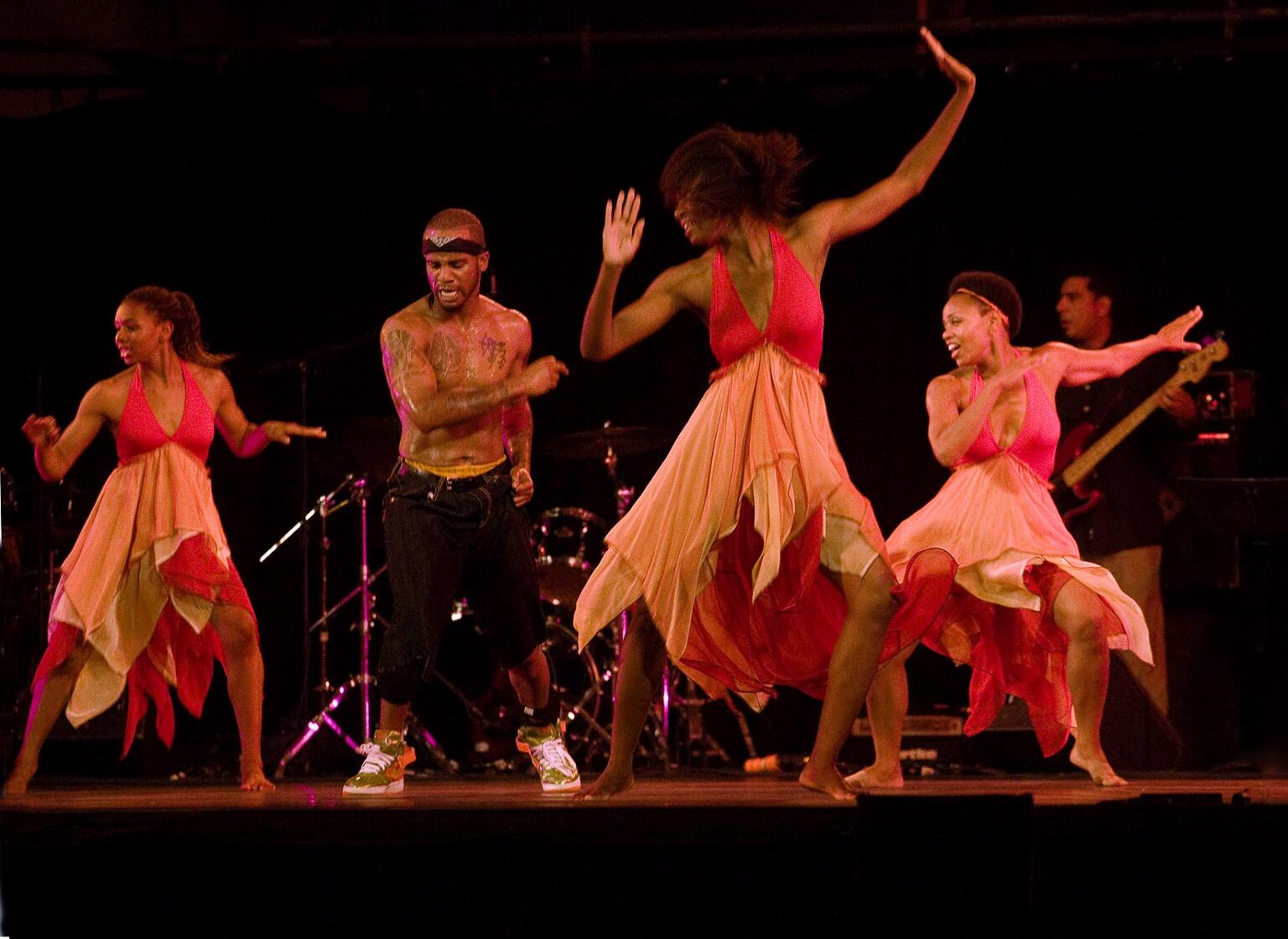 The LULA WASHINGTON DANCE THEATRE at the LINCOLN CENTER PLAZA - NEW YORK CITY