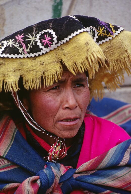 QUECHUA woman in a rural town near our destination of AUZANGATE - PERU