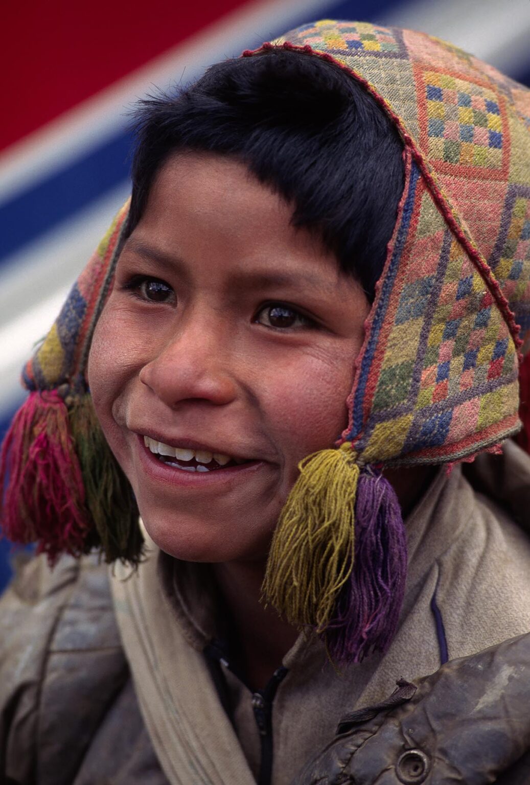 QUECHUA boy in a rural town near our destination of AUZANGATE - PERU