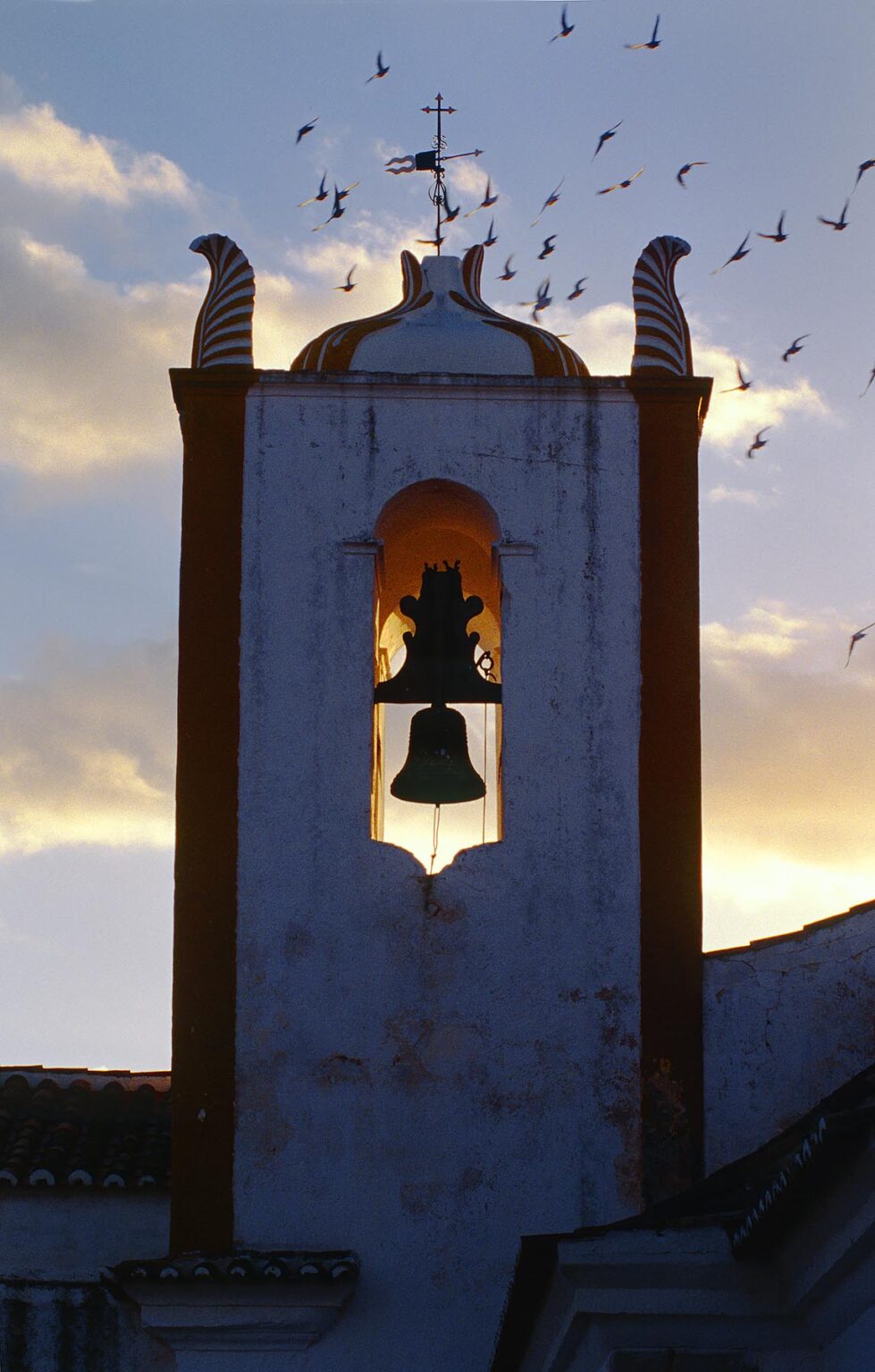 BELL TOWER of CHURCH built in 1808 in TAVIRA, one of the ALGARVE'S most charming cities - PORTUGAL