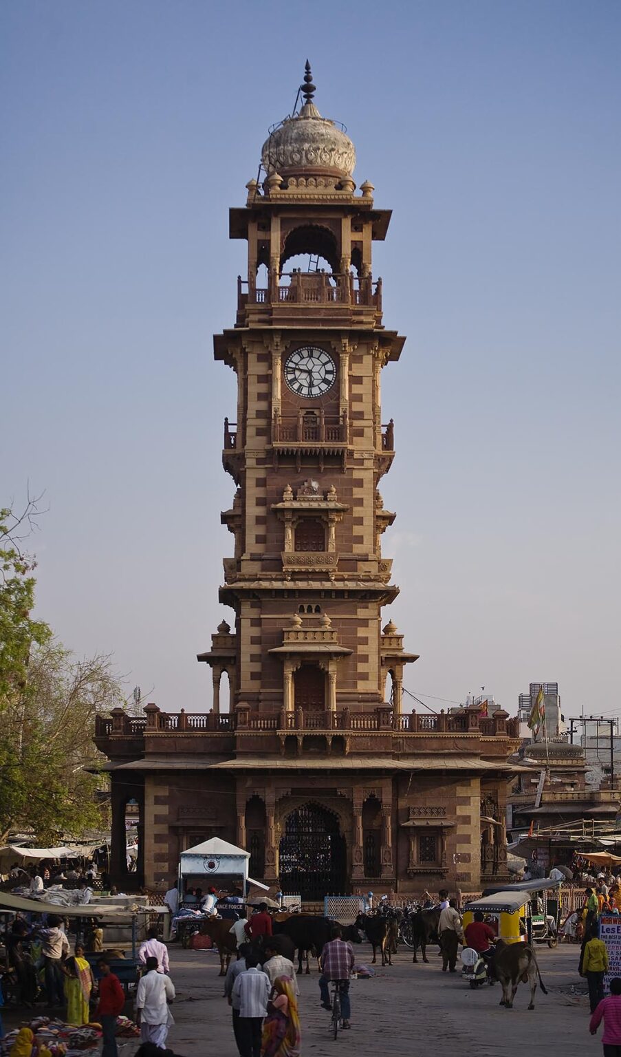 The CLOCK TOWER is the heart of JOHDPUR also known as the BLUE CITY - RAJASTHAN, INDIA