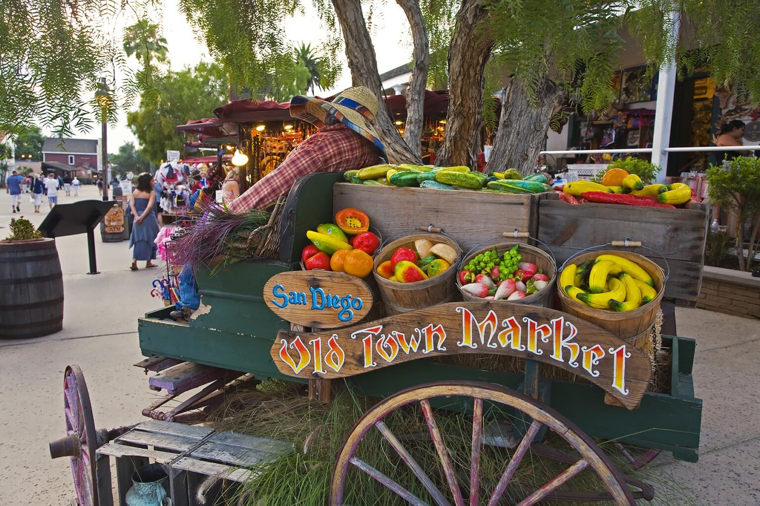 PRODUCE is sold outside at the OLD TOWN MARKET - SAN DIEGO, CALIFORNIA
