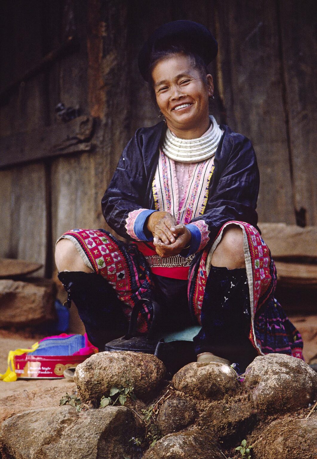 Smiling MEO tribal woman of the NORTHERN HILL TRIBES - CHIANG MAI, THAILAND