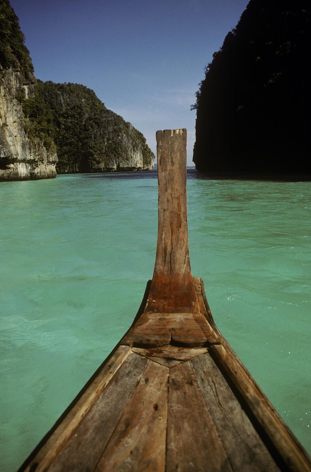 The island of KOH PHI PHI is located in the ANDAMAN SEA off the coast of THAILAND and is a popular vacation destination