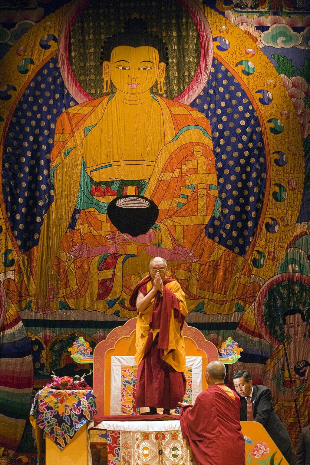 The 14th DALAI LAMA teaches ATISHA'S LAMP FOR THE PATH TO ENLIGHTENMENT in October 2007 sponsored by KUMBUM CHAMTSE LING and the TIBETAN CULTURAL CENTER, BLOOMINGTON, INDIANA