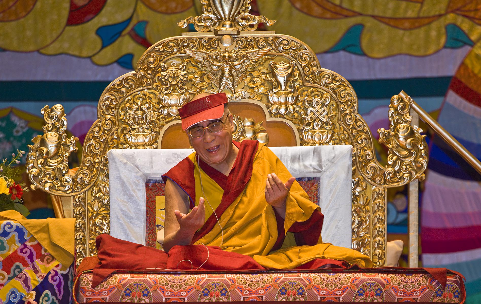 The 14th DALAI LAMA of Tibet teaches Buddhism sponsored by the TIBETAN MONGOLIAN CULTURAL CENTER - BLOOMINGTON, INDIANA
