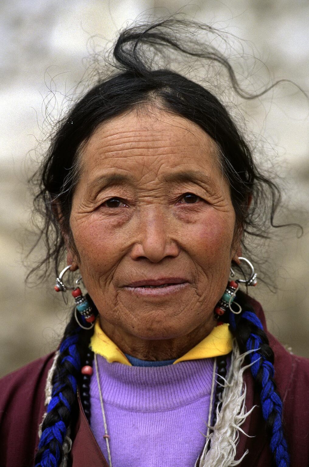 A woman from AMDO visit Samye Monastery as part of her religious pilgrimage - CENTRAL TIBET