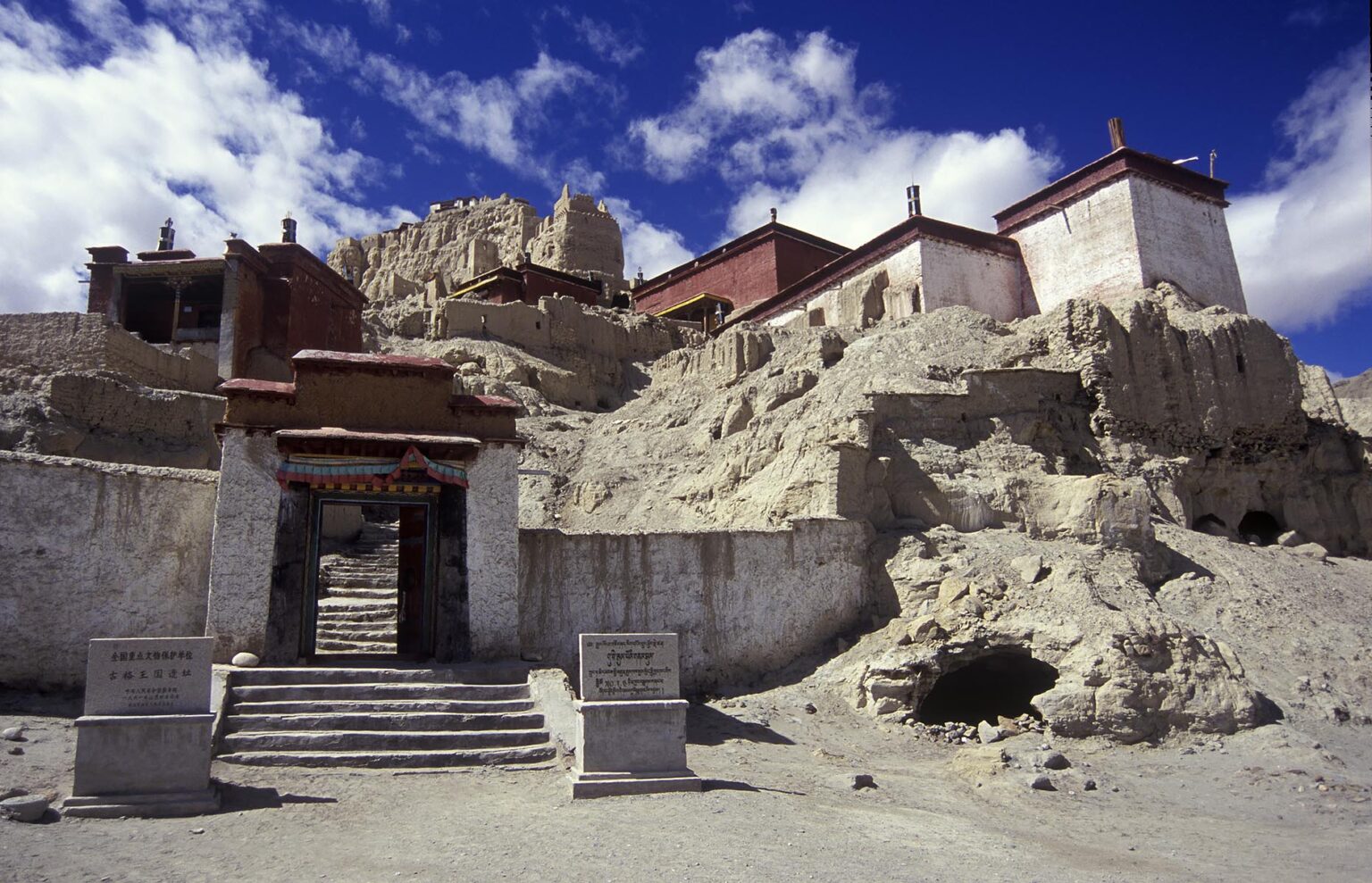 TSAPARANG (10th C.), the lost city of the GUGE KINGDOM located west of KAILASH, has some of TIBET'S best BUDDHIST ART